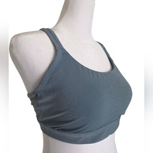 All In Motion Grey Sparkle Sports Bra Size Large
